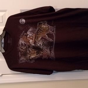 AniMall Arap Wolf Moon Tee 2XL